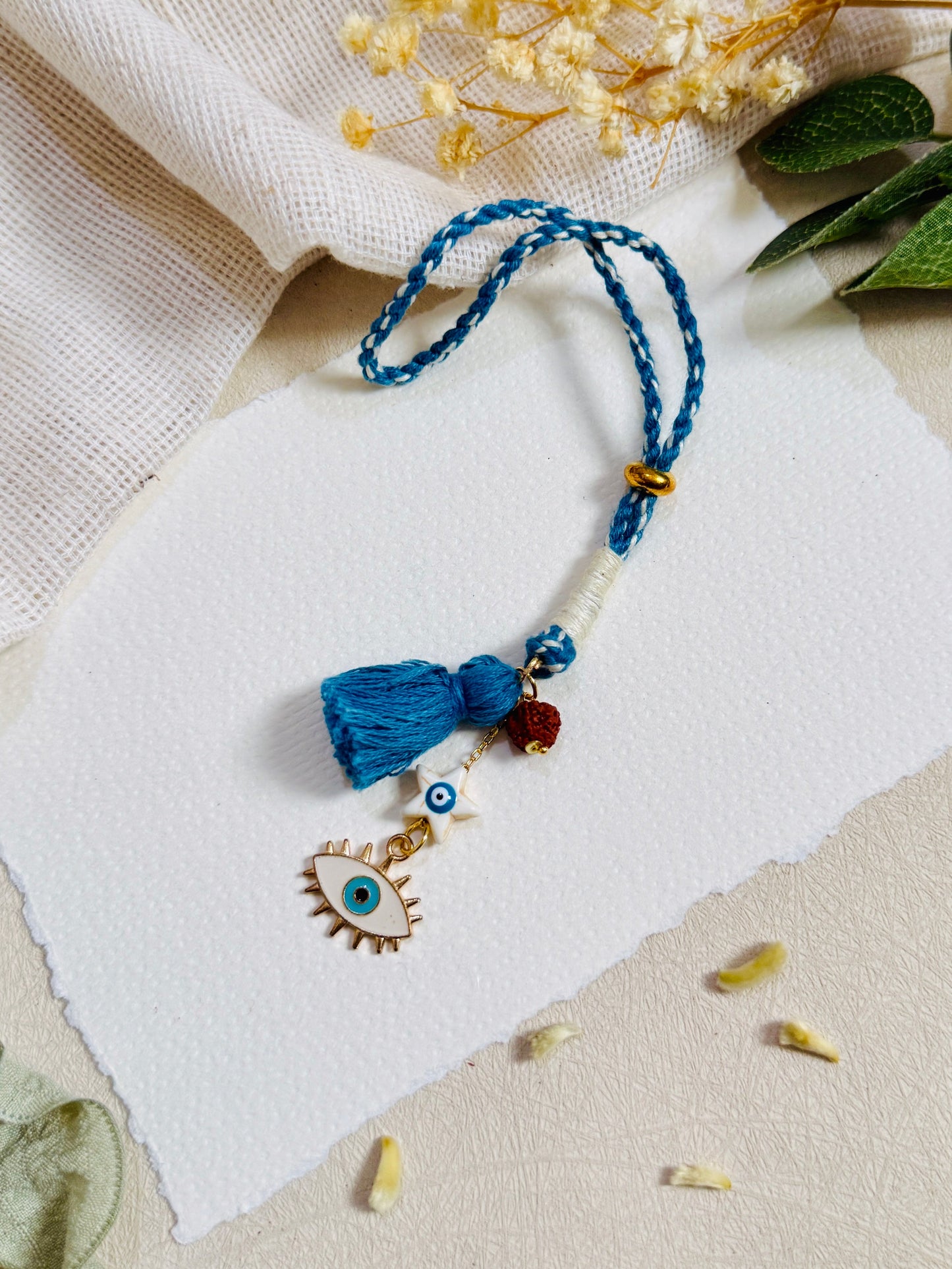 Elegant Evil Eye Lumba Bhabhi Rakhi