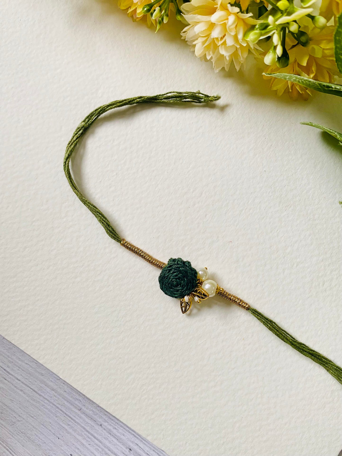 Crochet one Rose Rakhi