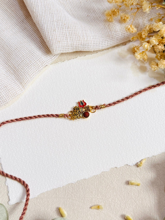 Om Namah Shivay Handmade Rakhi