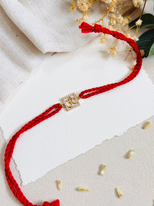 Om Square Charm Rakhi